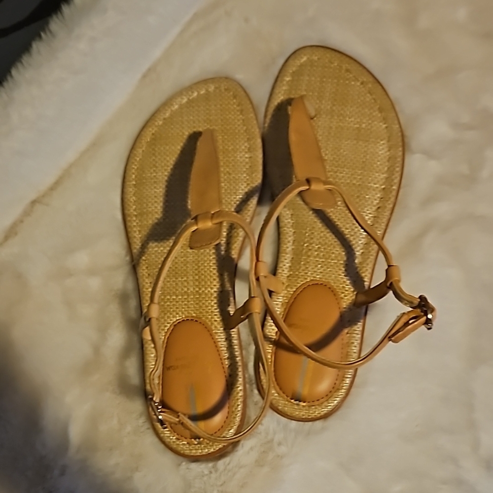 Sam Edelman sz 7.5 tan thong sandals.